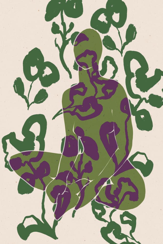 Inner Bloom Meditation by Treechild — canvas wall art