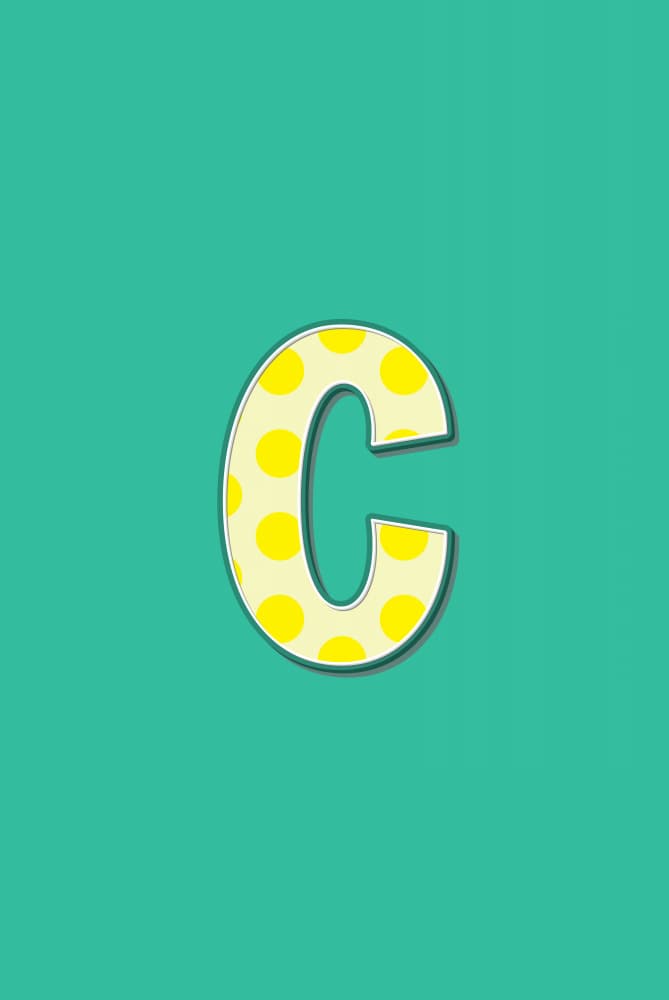 Yellow Polka Dot C by Oju Design — canvas wall art