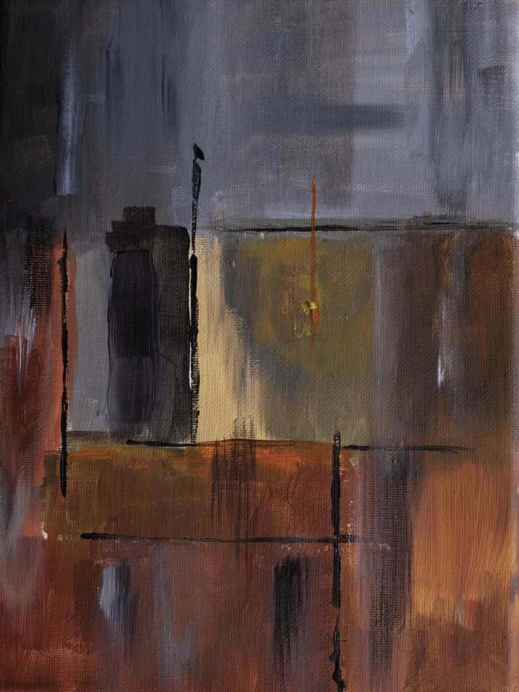 City Blocks Abstract by kjeld olsen — canvas wall art