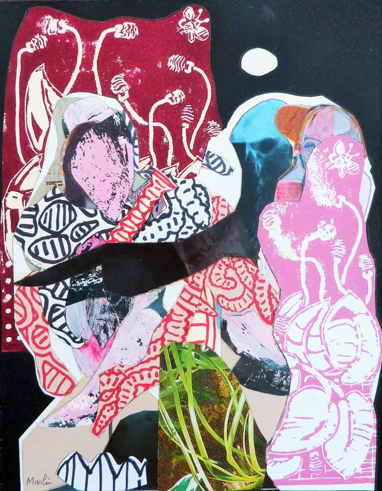 Vibrant Dream Figures by Pascal Marlin — canvas wall art