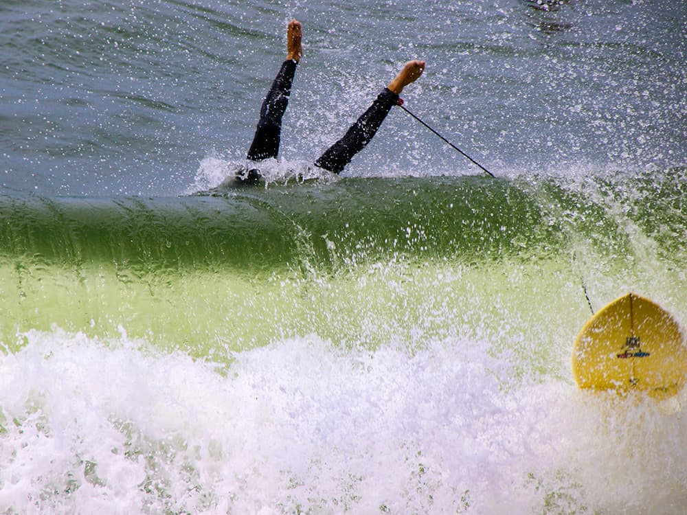 Surfer's Wipeout by Massimo Della Latta — canvas wall art