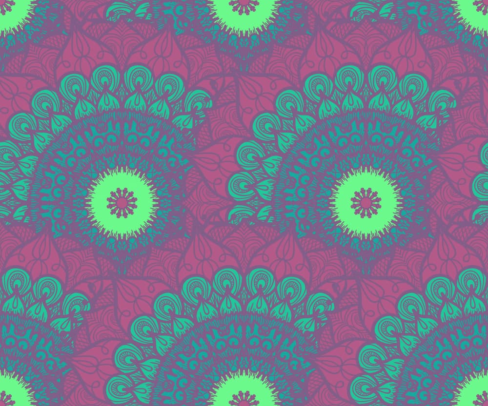 Vibrant Floral Mandalas by Marika Barsrsind β canvas wall art