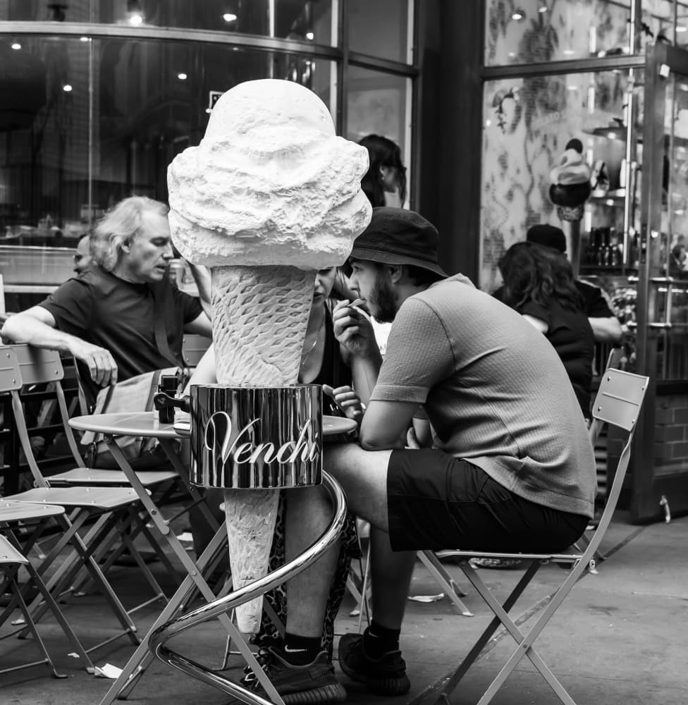 Giant Ice Cream Cafe by Tong Zhang — canvas wall art