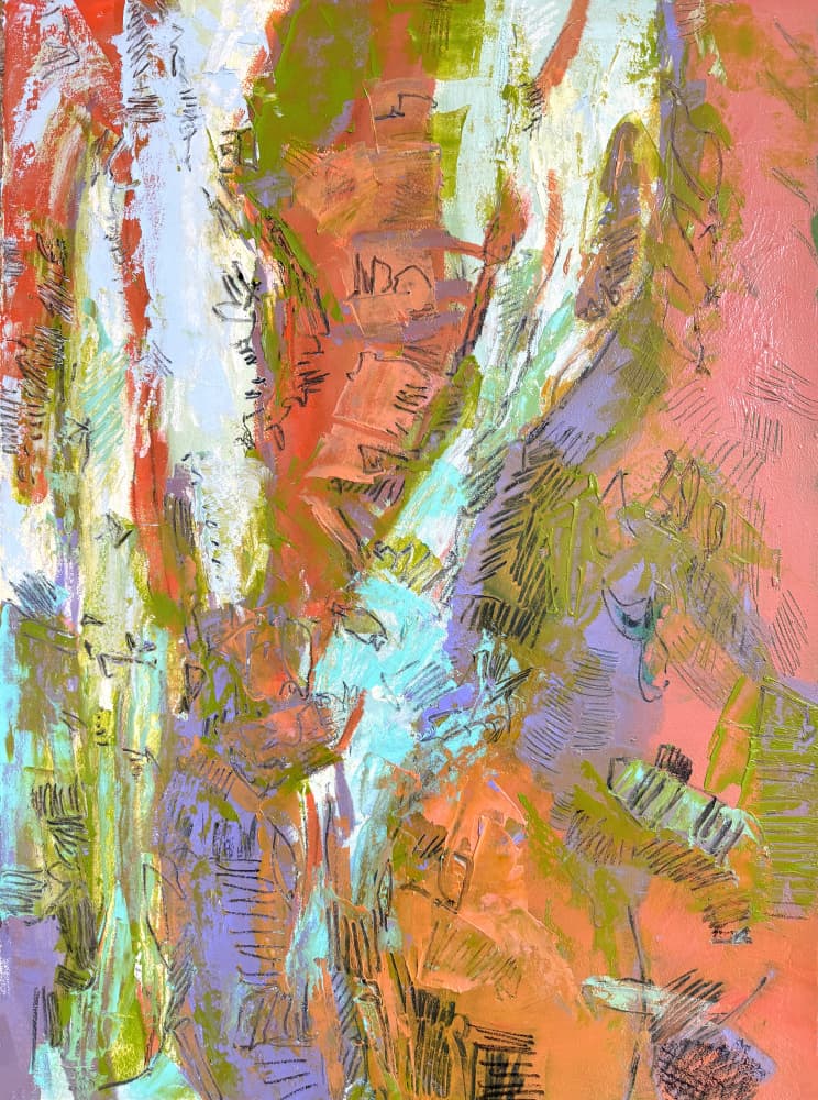 Vibrant Abstract Textures by Dorothy Fagan — canvas wall art