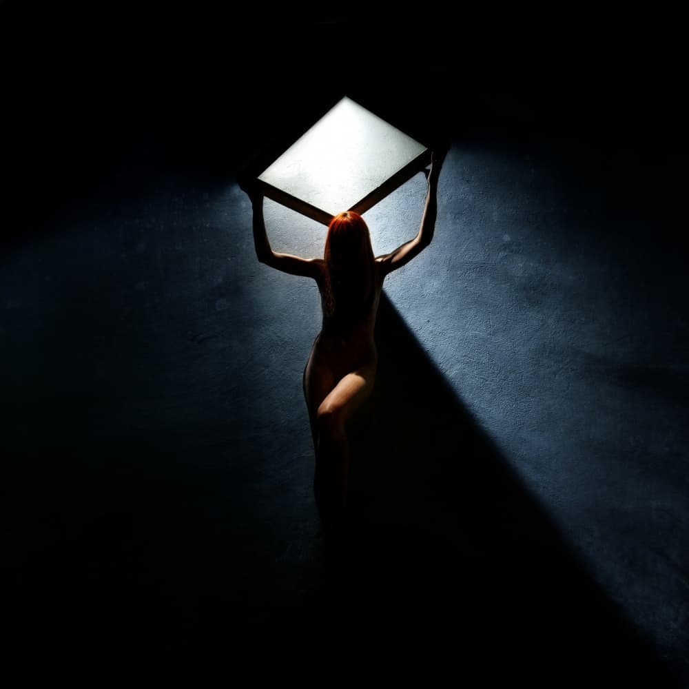 Woman In Glowing Light by Yaroslav Vasiliev-Apostol — canvas wall art