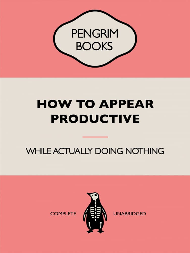 How To Appear Productive by Retrodrome — canvas wall art