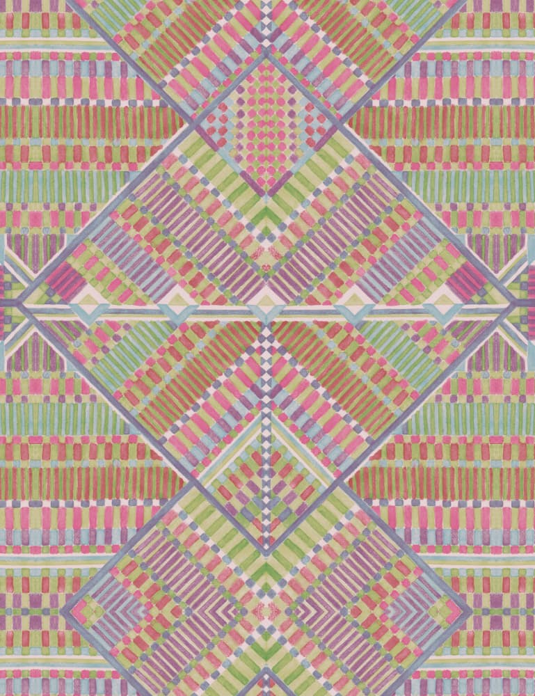 Vibrant Geometric Pattern by Nicole Bustamante — canvas wall art