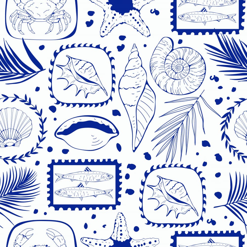 Nautical Sea Collection by Olga Galeeva — canvas wall art