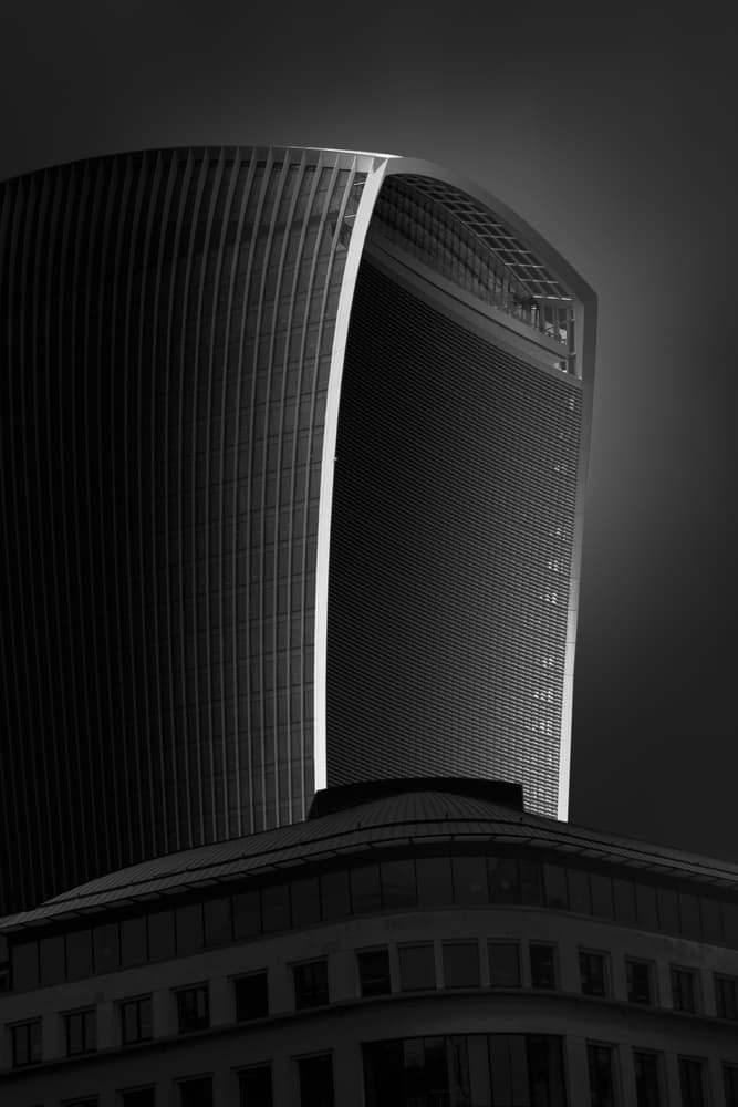 Sleek City Skyscraper by Olavo Azevedo — canvas wall art