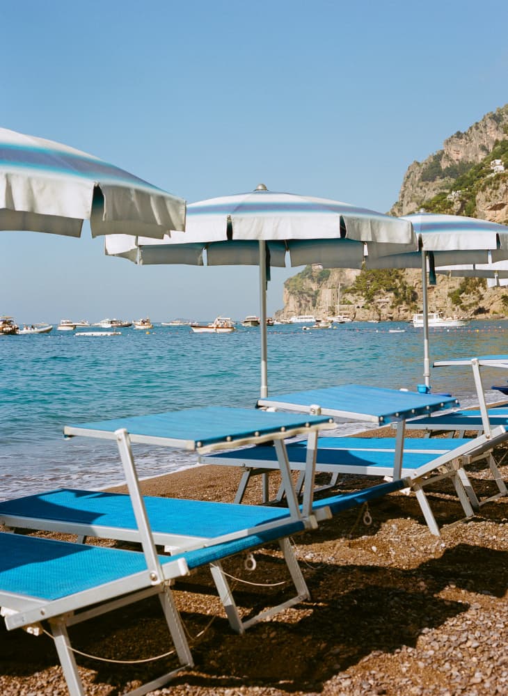 Positano Beach VII on Film by Bethany Young — canvas wall art