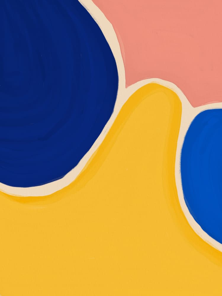 Bold Organic Shapes by Little Dean — canvas wall art