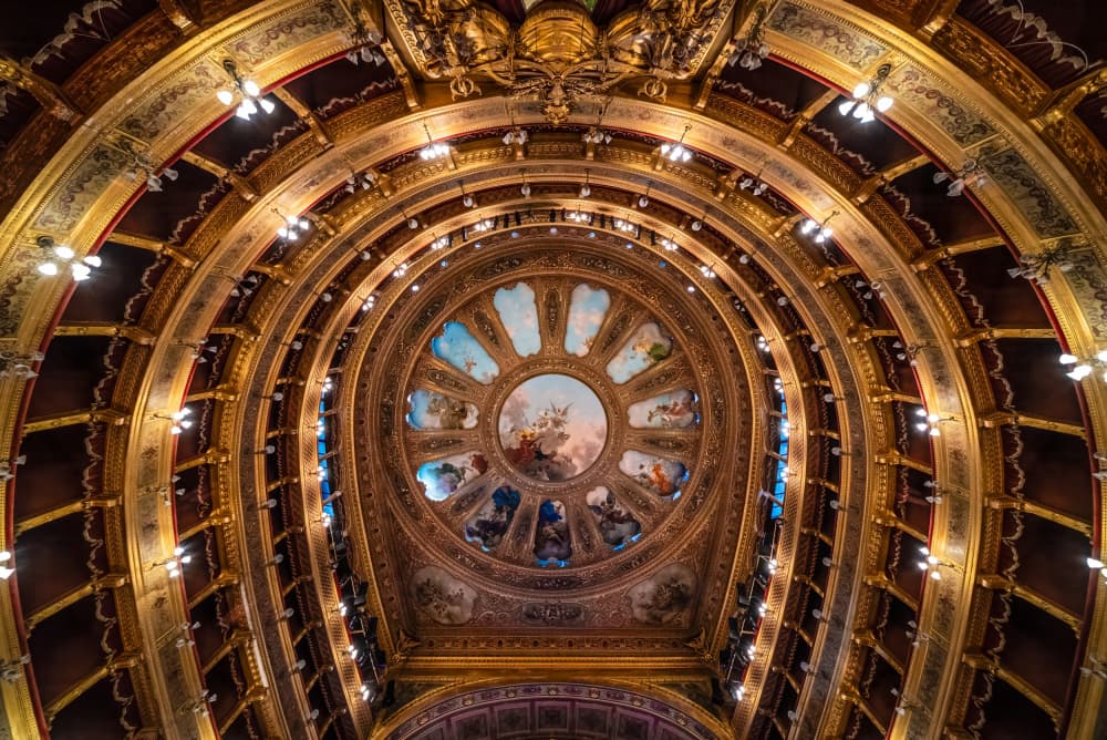 Ornate Opera House Ceiling by Mike Kreiten — canvas wall art
