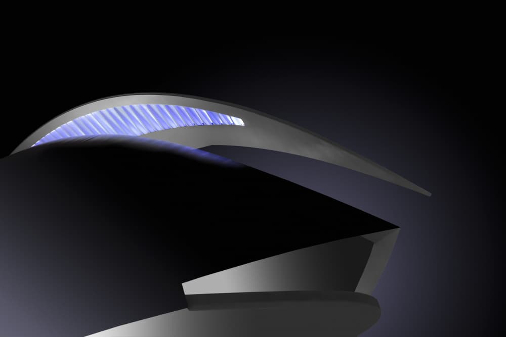 Futuristic Blue Light by Greetje van Son — canvas wall art