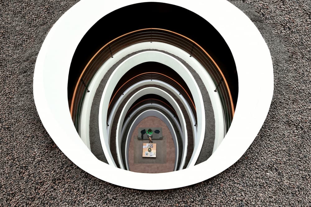 Repeating Arches Atrium by Jorge Pimenta — canvas wall art
