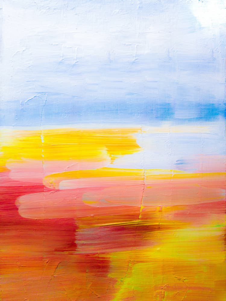 Blended Horizon Colors by Ejaaz Haniff — canvas wall art