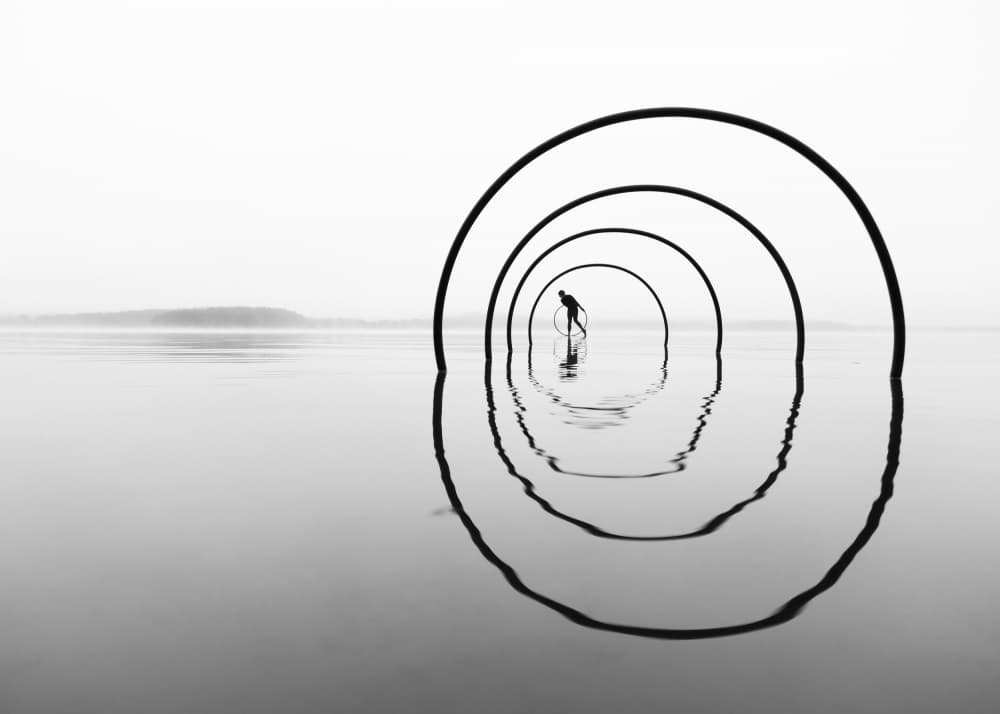 Serene Water Arches by Leszek Paradowski — canvas wall art