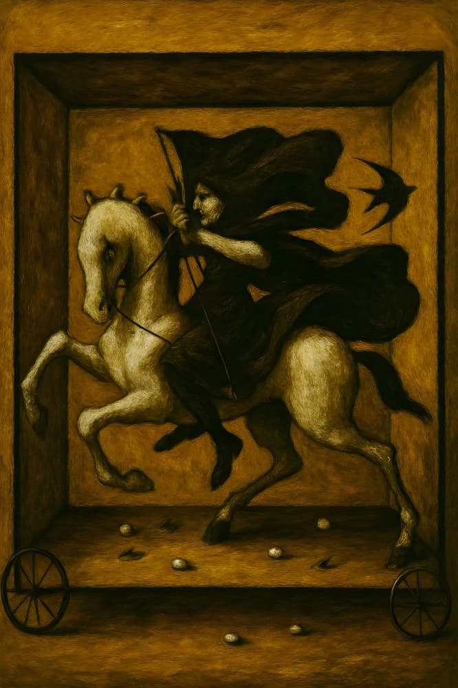 Enigmatic Rider On Horse by HUGO — canvas wall art
