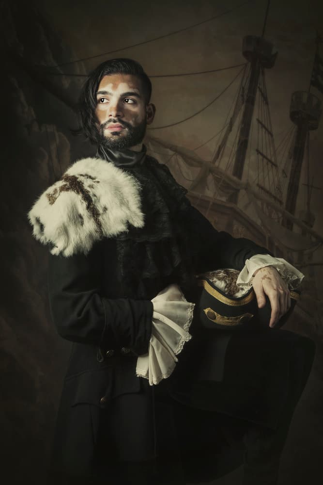 Vintage Captain Portrait by Carola Kayen-Mouthaan — canvas wall art
