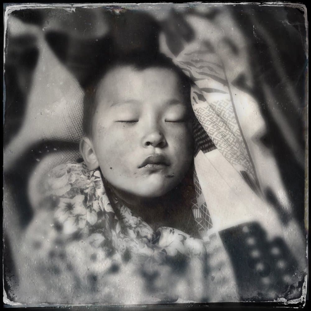Serene Sleeping Child by txules — canvas wall art
