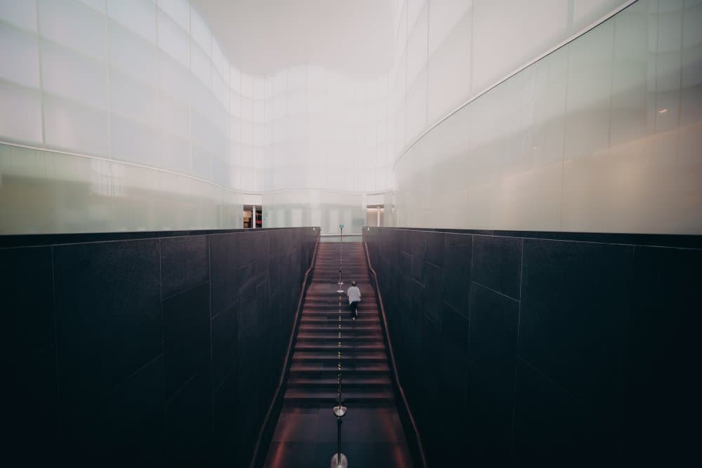 Modern Architectural Ascent by Marco Tagliarino — canvas wall art
