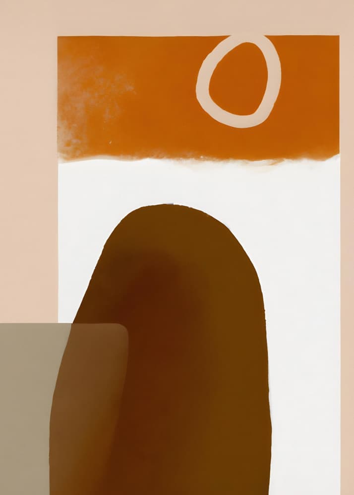 Earthy Forms Abstract by Merel Takken — canvas wall art