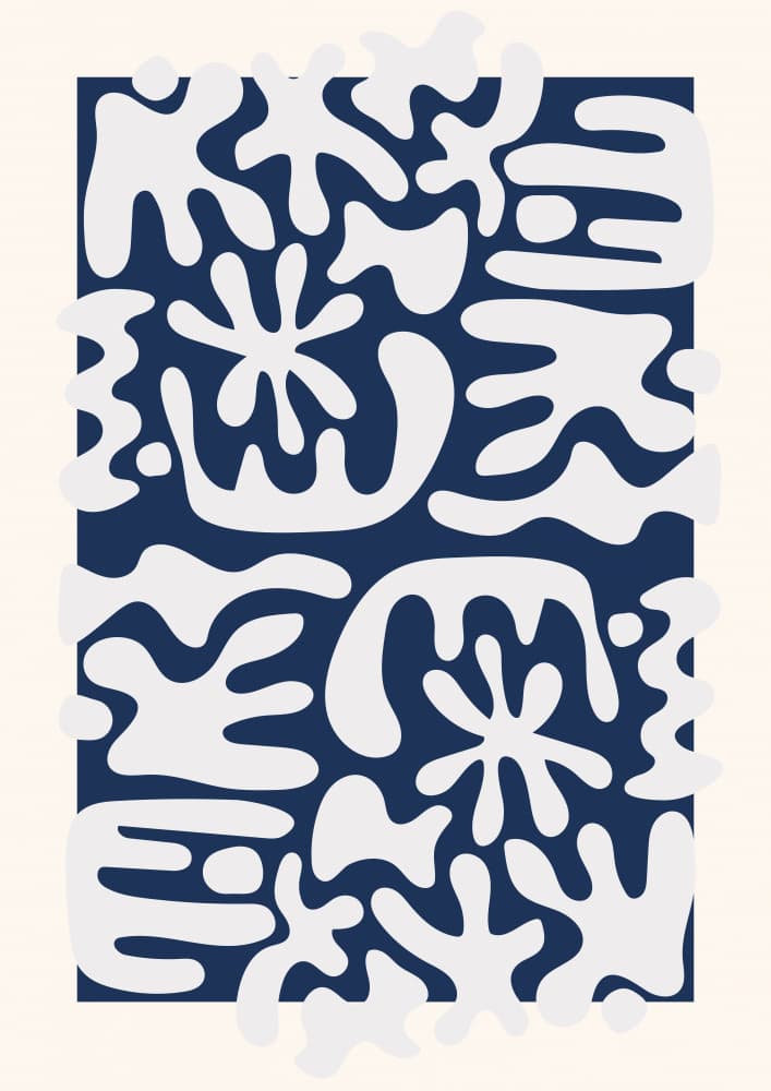Organic Abstract Shapes by RS LAB STUDIO — canvas wall art