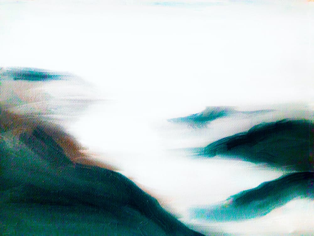 Misty Mountain Serenity by Ejaaz Haniff — canvas wall art