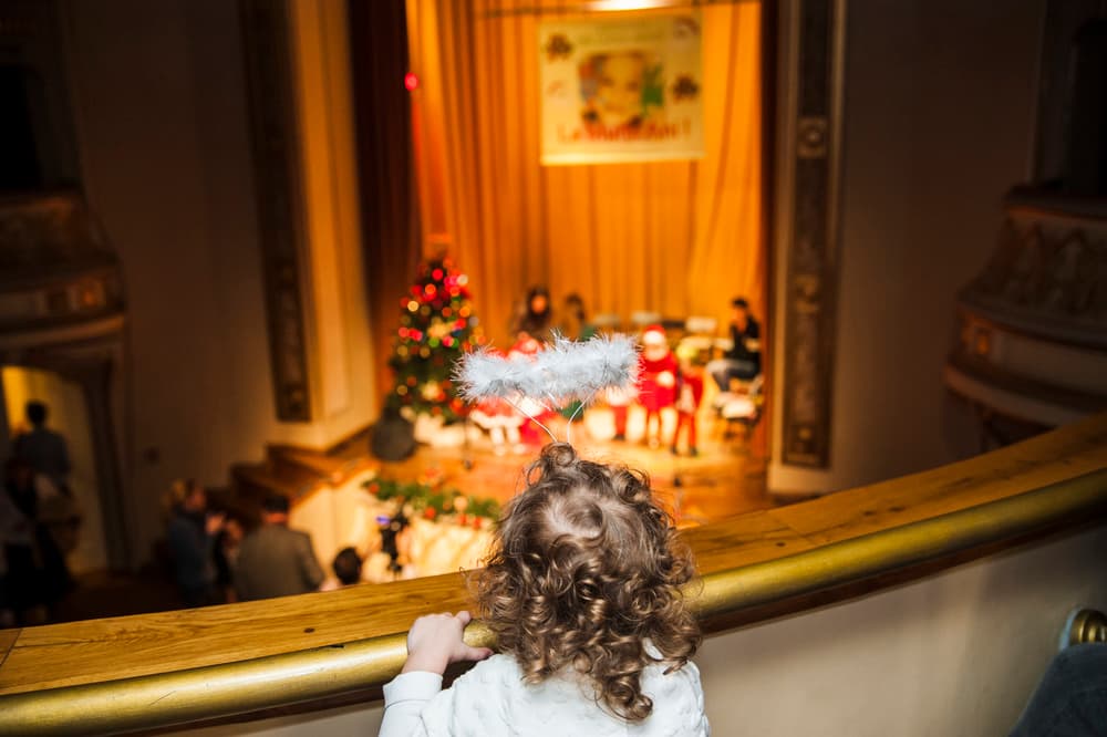 Little Angel at Christmas Play by Sorin Vidis — canvas wall art