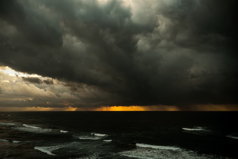 Stormy Ocean Glow by Tal Paz-Fridman — canvas wall art