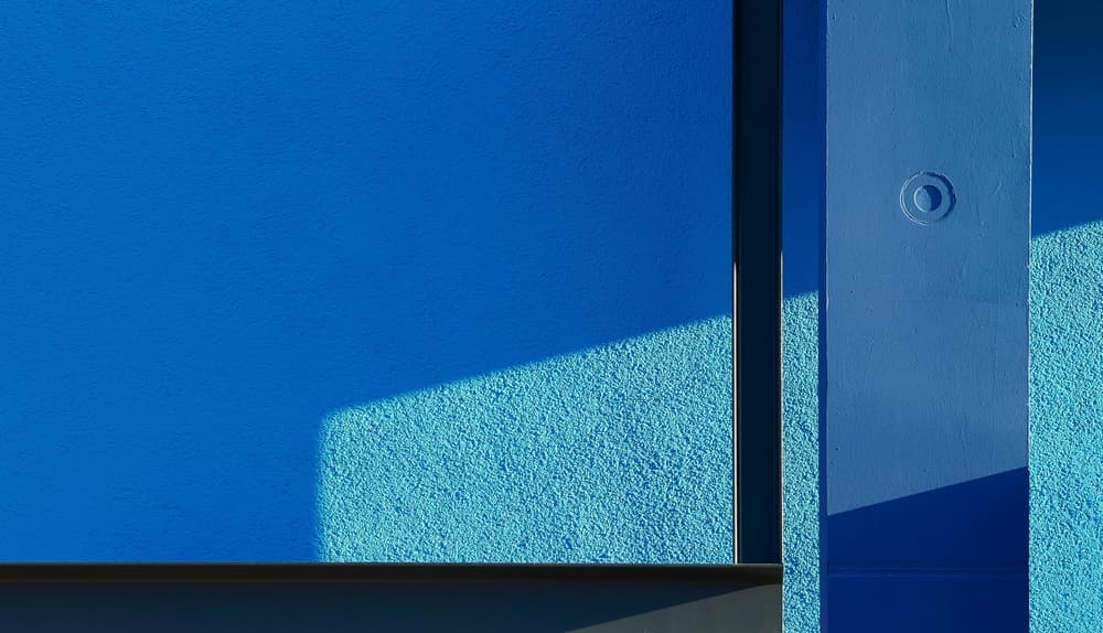 Sunlit Blue Geometry by Markus Auerbach — canvas wall art