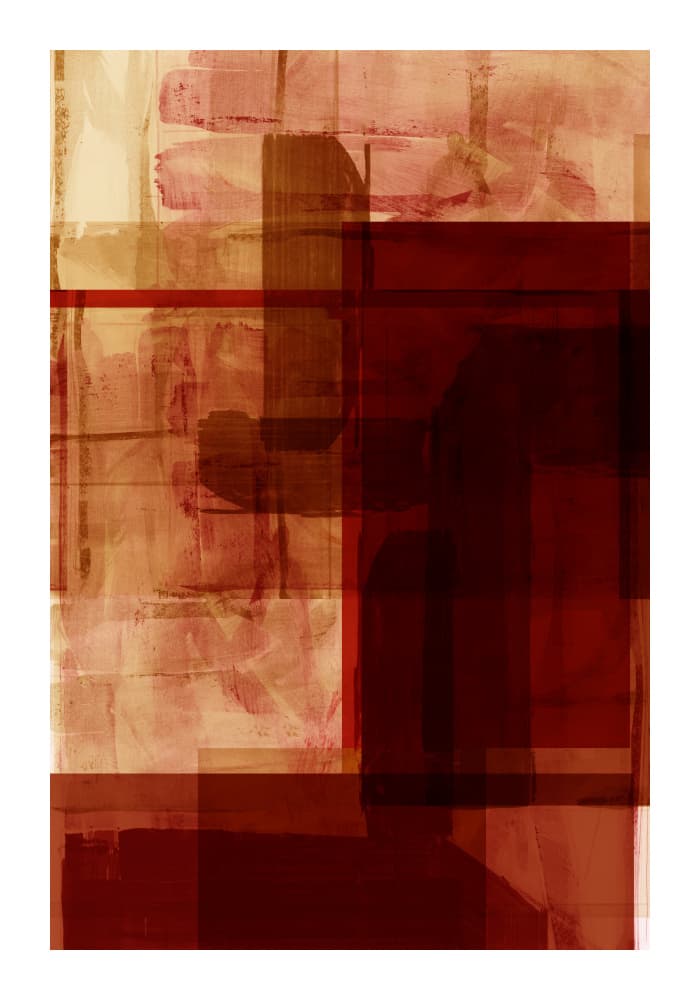 Warm Geometric Abstract Layers by cartissi — canvas wall art