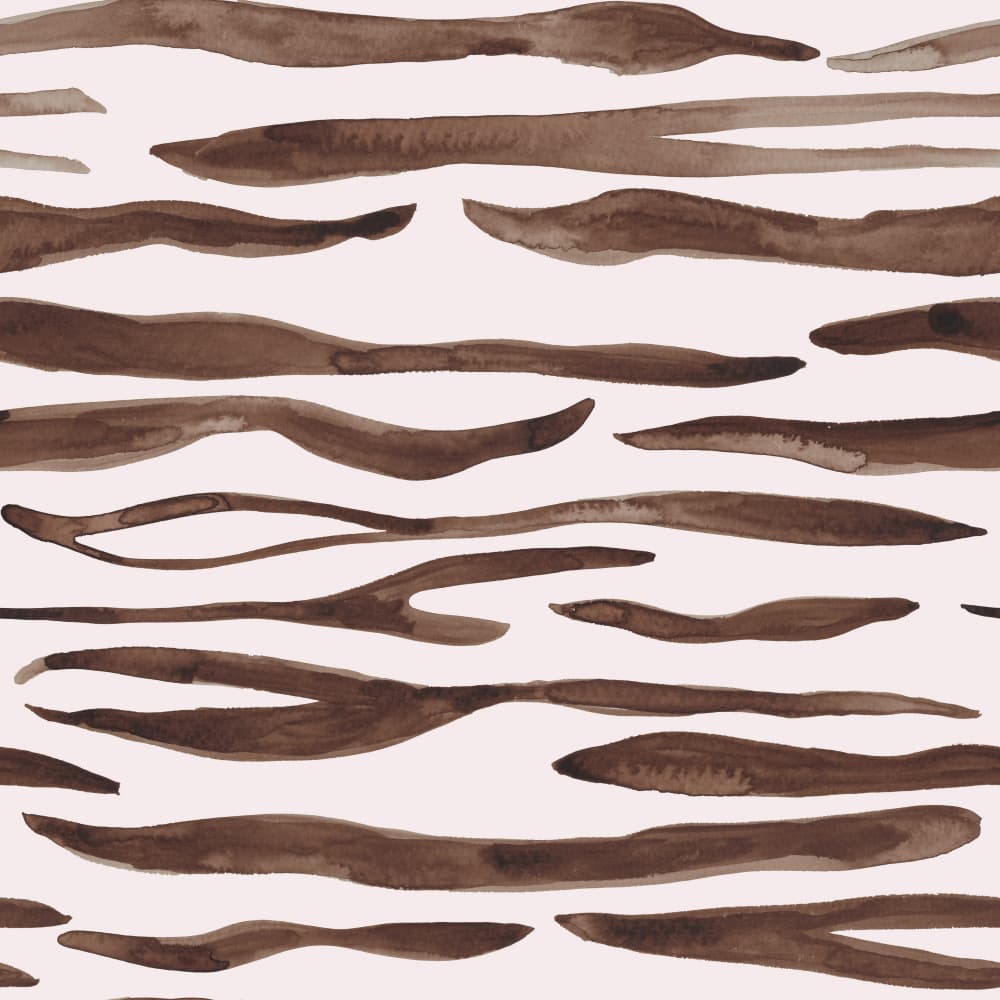 Organic Brown Stripes by Irene Demetri — canvas wall art
