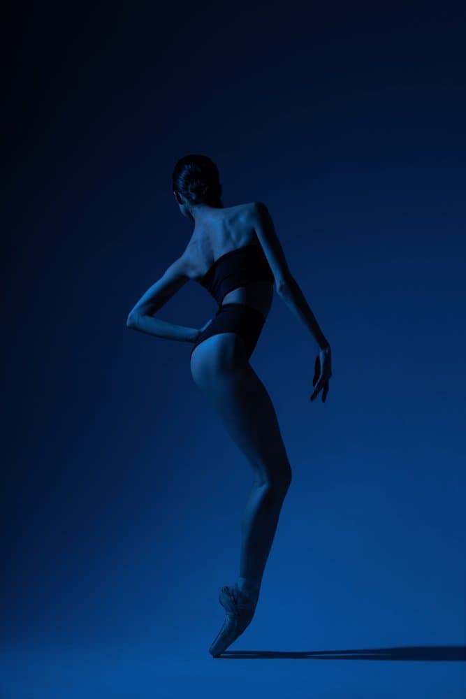 Elegant Dancer Silhouette by Natalya Sleta — canvas wall art