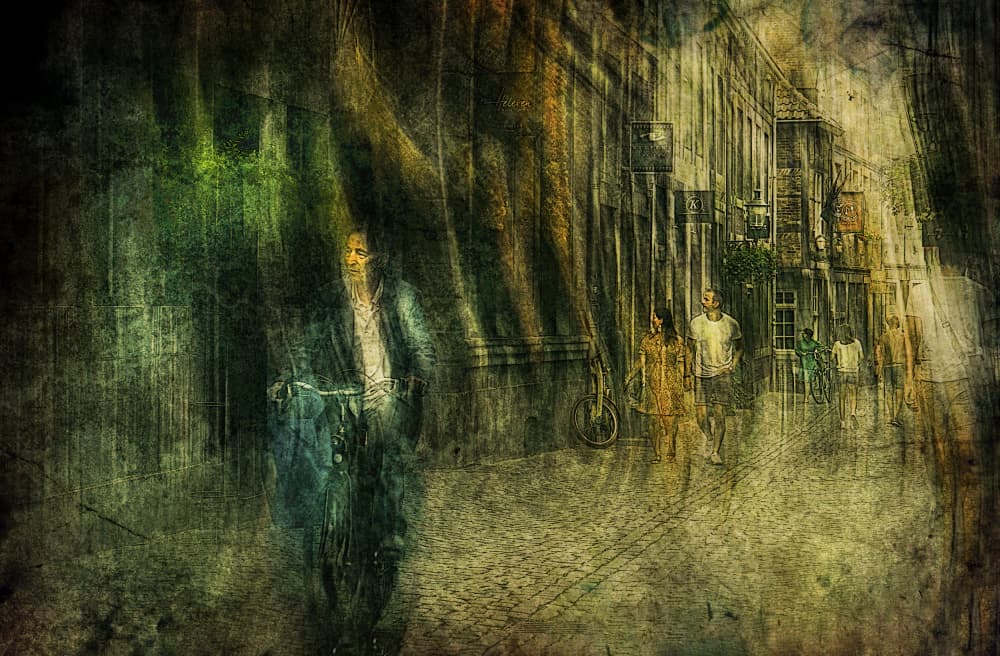 Urban Street Dream by Jan van der Linden — canvas wall art