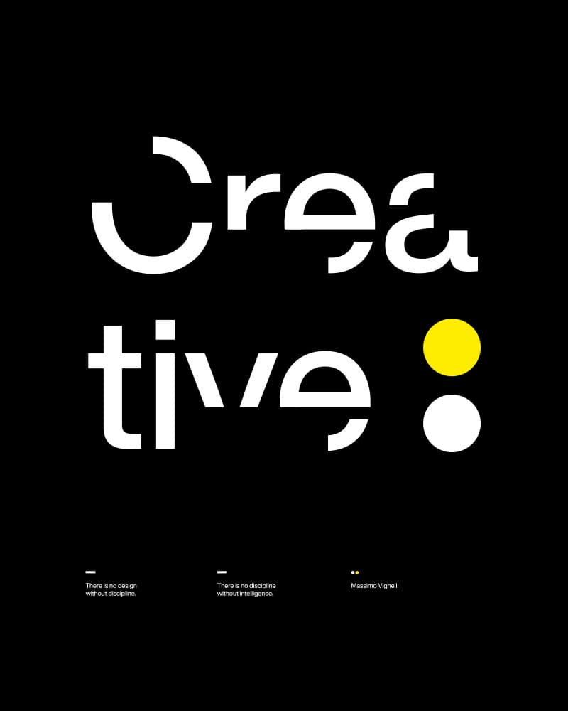 Creative Typography Art by David Vineïs — canvas wall art