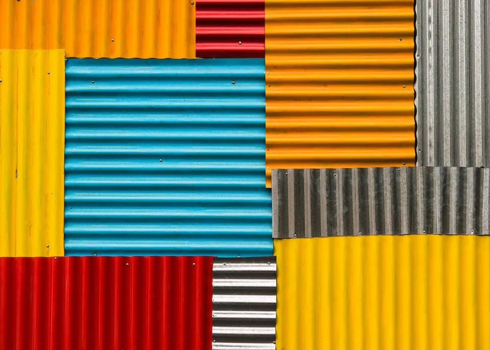 Bold Corrugated Colors by Ugur Erkmen — canvas wall art