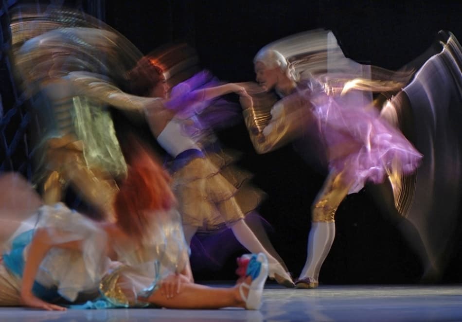 Ethereal Ballet Dance by Jure Kravanja — canvas wall art