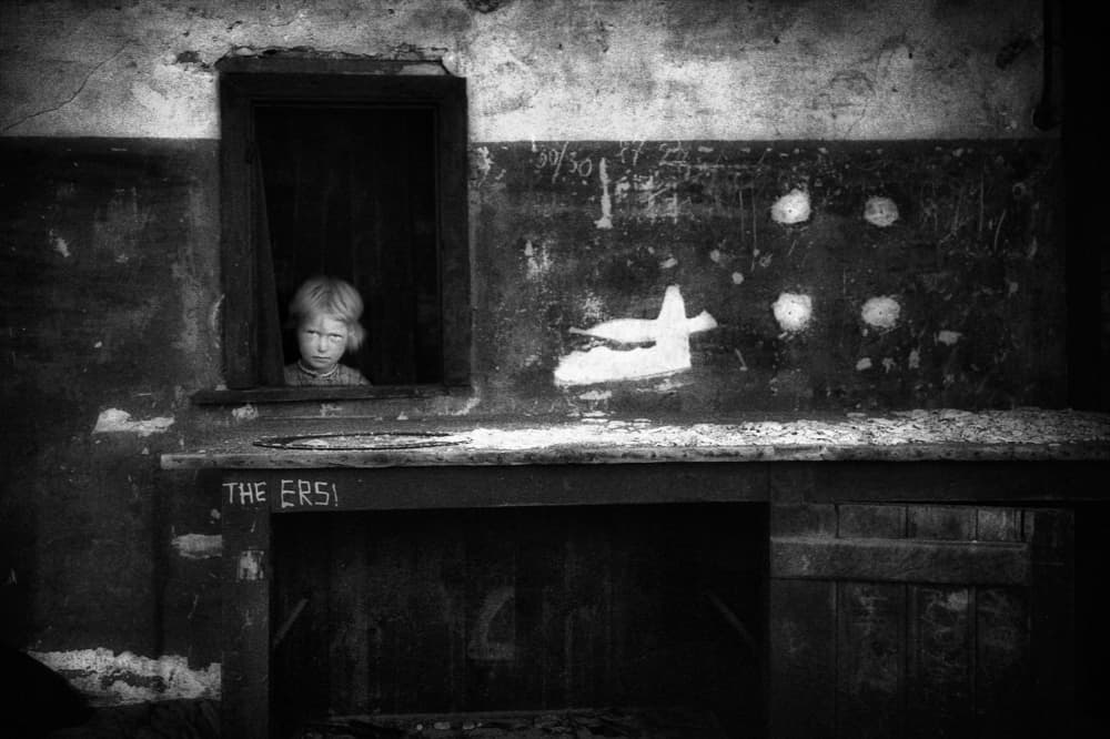 Child In Old Window by Holger Droste — canvas wall art