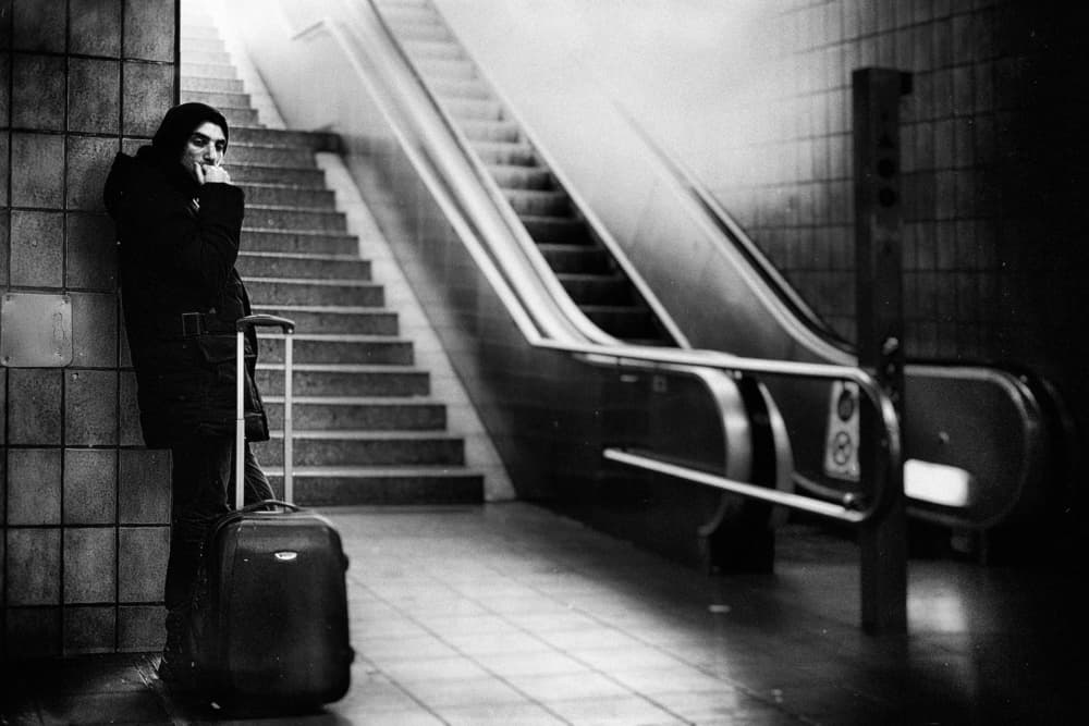 Urban Metro Traveler by Holger Droste — canvas wall art