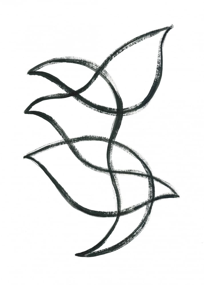 Interwoven Curves by Isabelle Brent — canvas wall art