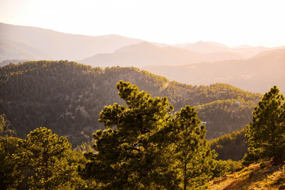 Golden Hour Mountains by Del Mundo Imagery — canvas wall art