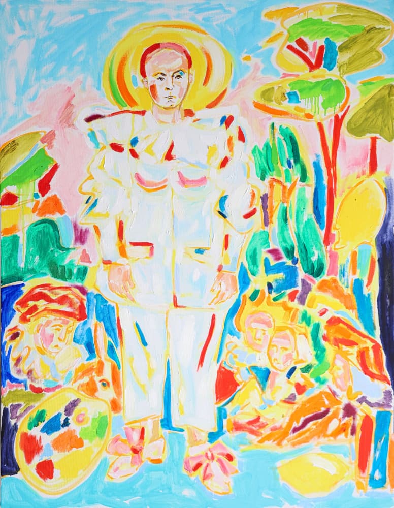 Vibrant Artist's Clown by Tamara Jare — canvas wall art