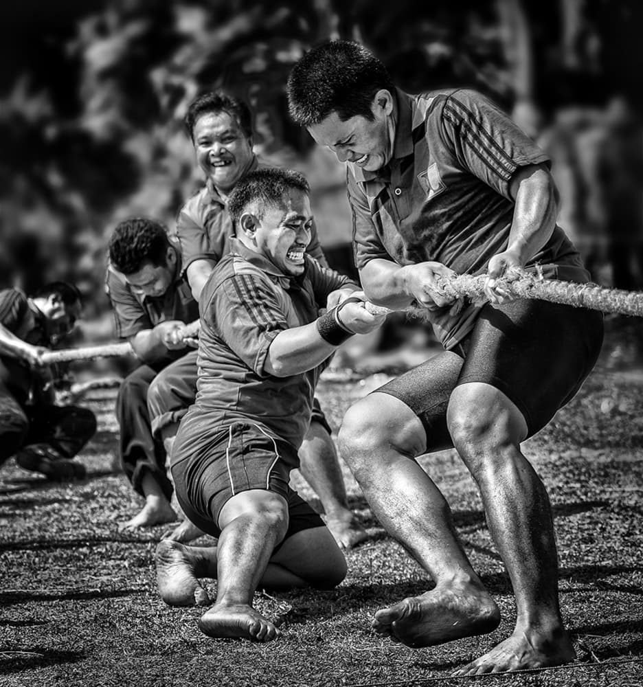 Tug of War Challenge by Rooswandy Juniawan — canvas wall art