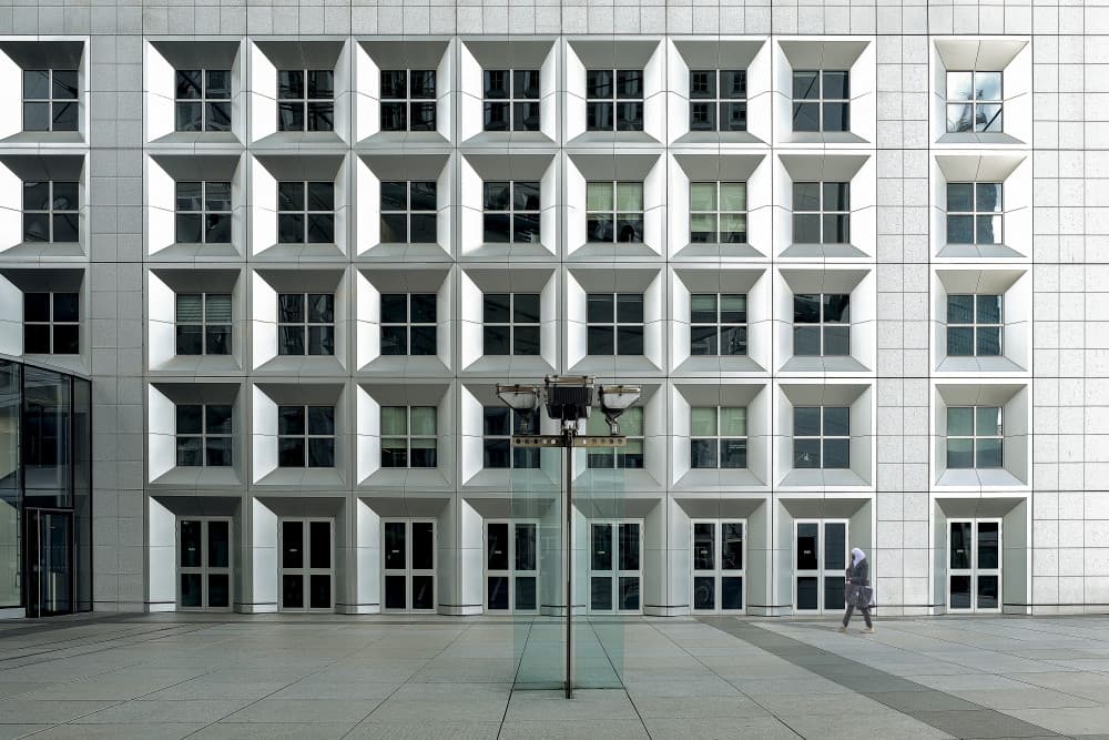 Modern Geometric Facade by Michael Eßig — canvas wall art