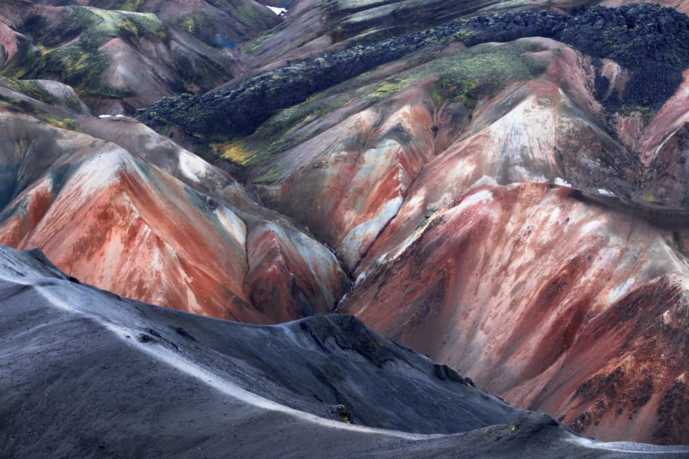 Vibrant Mountain Layers by Piotr Wrobel — canvas wall art