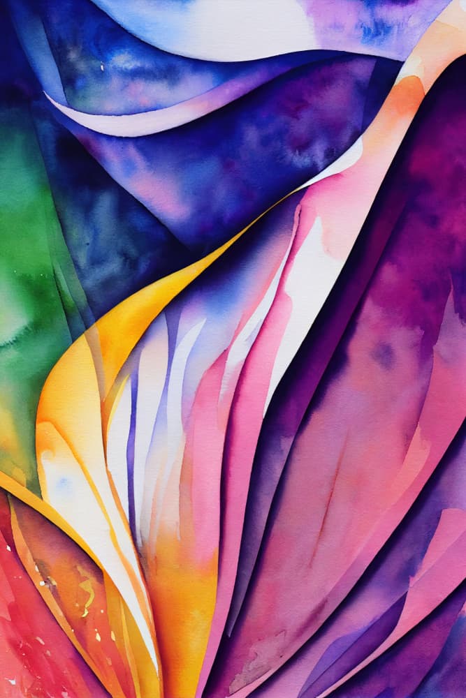 Harmonious Color Flow by Mauro — canvas wall art