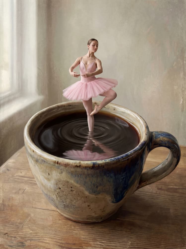 Morning Coffee Ballet by Andreas Magnusson — canvas wall art