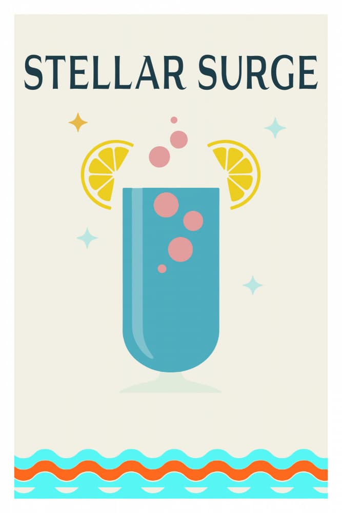 Sparkling Lemon Cocktail by casa cartissi — canvas wall art