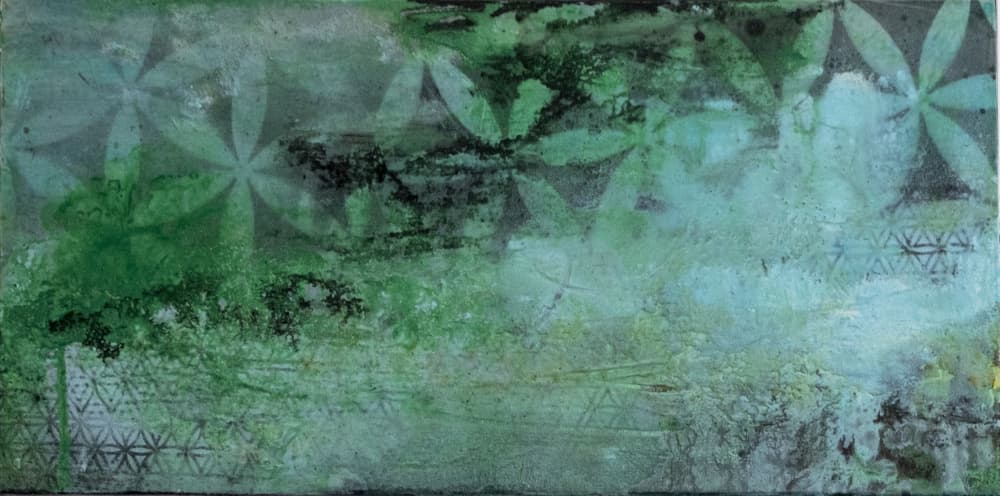 Organic Leaf Geometry by Deb Chaney — canvas wall art
