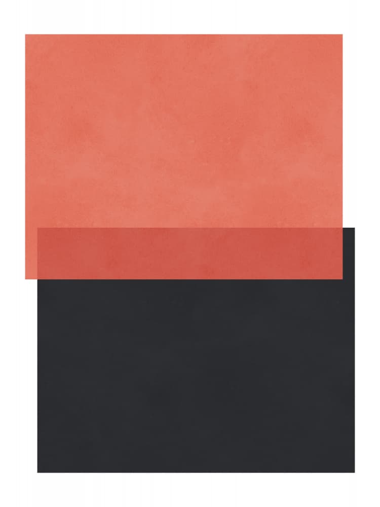 Geometric Coral Blocks by Vitor Costa — canvas wall art